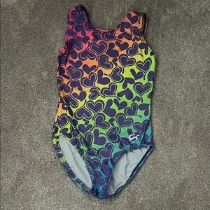 GK Multicolor Heart Leotard